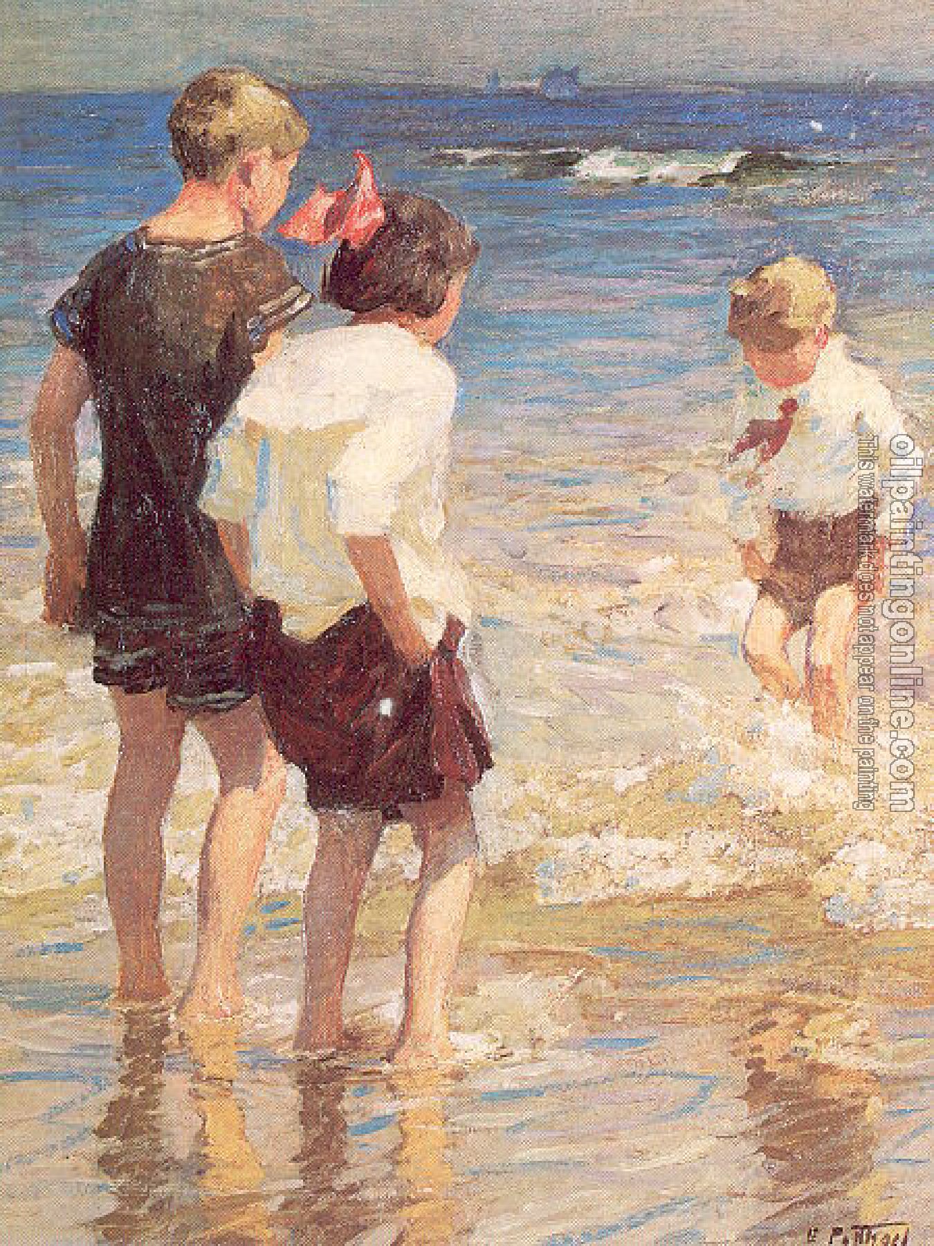 Potthast, Edward Henry - Children at Shore No. 3